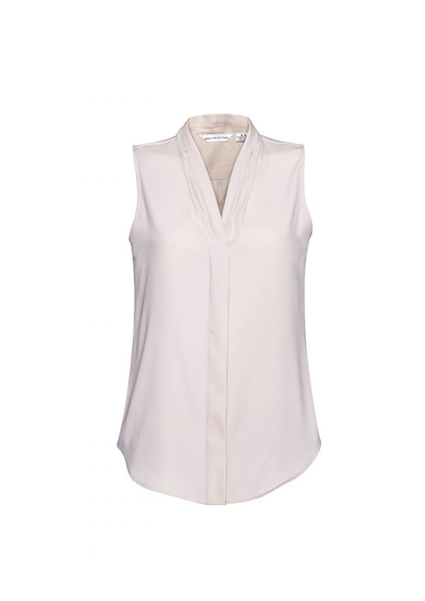 Fashion Biz Ladies Madison Sleeveless Shirt S627LN - Newcastle Workwear ...