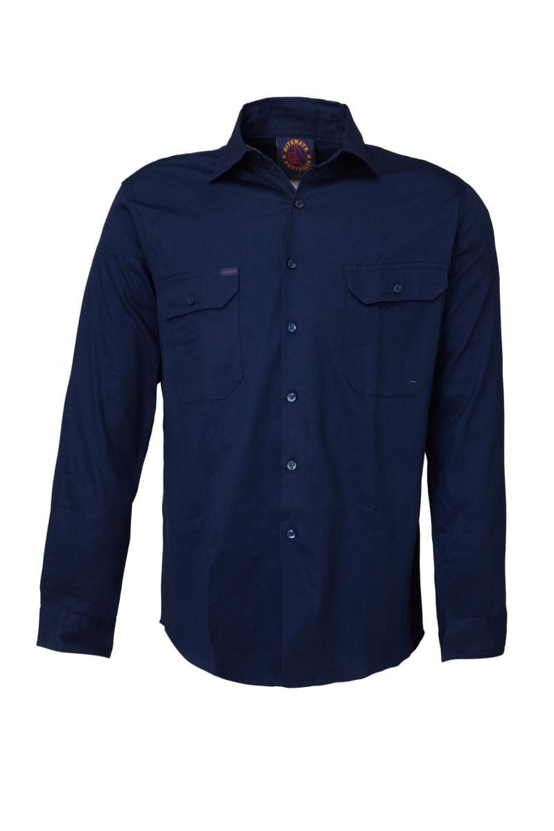 Ritemate Long Sleeve Cotton Drill Shirt RM1000 - Newcastle Workwear ...