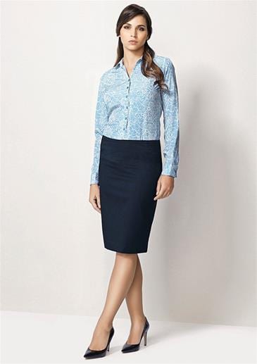 Biz Corporate Ladies Bandless Lined Skirt 20112 - Newcastle Workwear ...