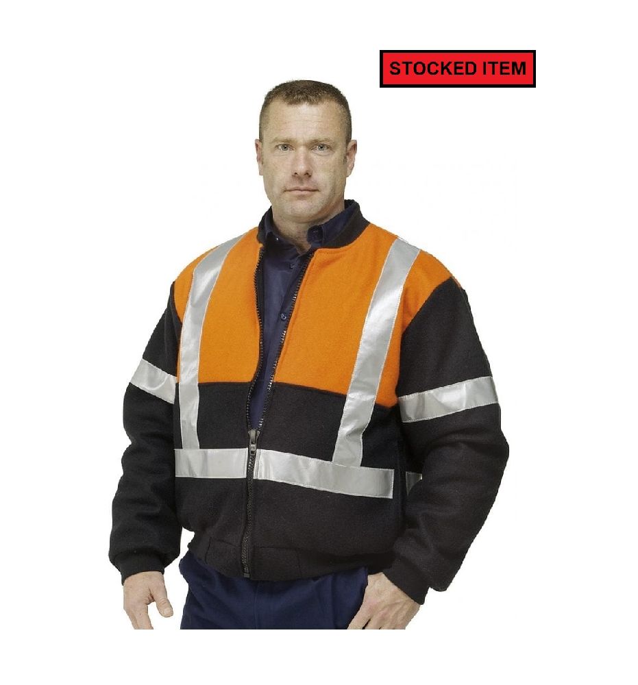 Guardian Safety Flying Hi Vis Bluey Jacket with Reflective Tape